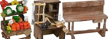Bancarelle e banchi in legno - Mondo Presepi